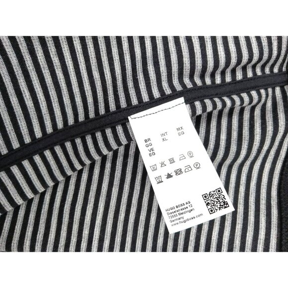 BOSS Hugo Boss Mens XL Reg Fit Full Zip Pique Knit Sweater Cardigan Reversible - Picture 16 of 16